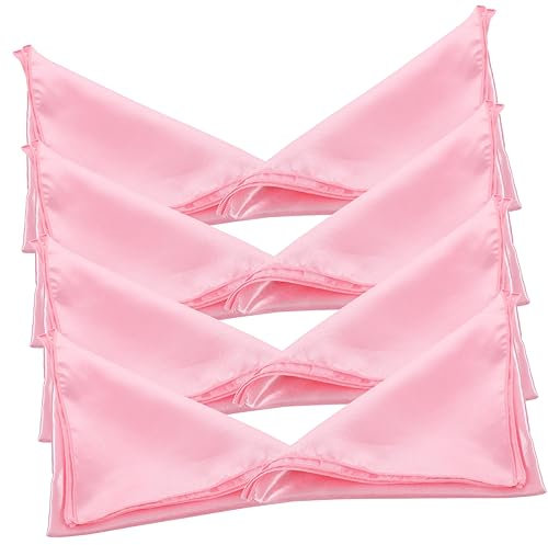 TOPBATHY Elegante Satinservietten 8 Stück – Wiederverwendbar Bequem Geeignet Für Hotel Party Hochzeit