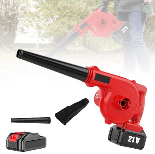 Cordless Leaf Blower, 2-in-1 Electric Handle Blower and Vacuum Cleaner, with 30000/2 * 30000mah Rechargeable Battery Set, for Clearing Leaves/Snow/Patio/Deck/Garden/Dust/Grass Clippings (30000mah)