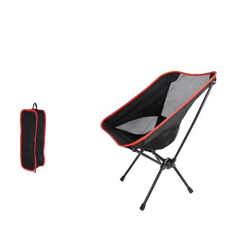VALCLA klapphocker Tragbarer Klappstuhl, kann verstaut Werden, Angeln, Kleiner Hocker, Malen, Skizzieren, Rückenlehnenstuhl, atmungsaktiver Netz-Picknickstuhl Campinghocker(Black,13.8 * 12.2 * 24in)