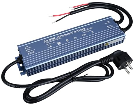 TOPAI Alimentatore 24V 500W Impermeabile IP67 Certificazione CE