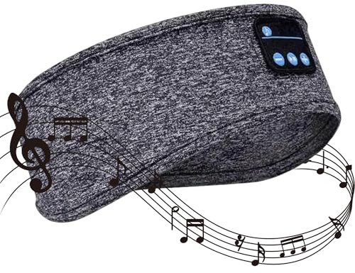 Sleep Headphones Wireless, Bluetooth Sleep Mask Headband, Comfortable Sleep Mask Headphones for Side Sleepers, Yoga, Running, Travel, Insomnia Relief, Perfect G-ift for Men and Women