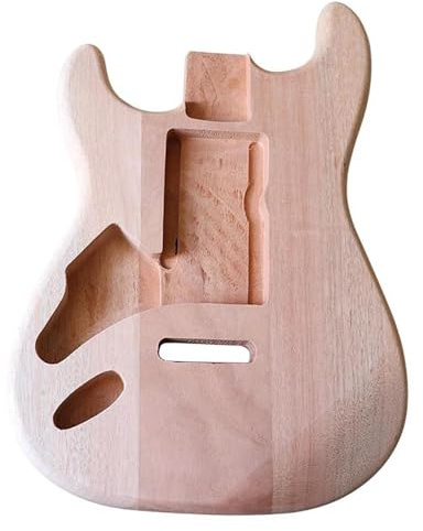 Gitarrenkorpus Korpus Für E-Gitarre Für Linkshänder Okoume-Holz Matt Natürliche Farbe Barrel-Parts