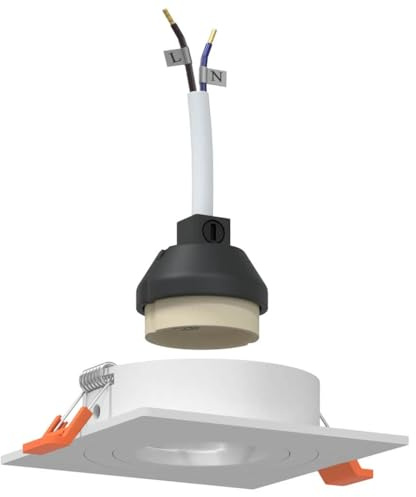 vidaXL Spotlight 12 pz Bianco 9 x 9 x 2 cm Alluminio | Elegante e alla moda, La tecnologia LED a basso consumo ti fa risparmiare, Aspetto opaco che è fresco al tatto