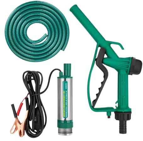 Pompa Di Trasferimento - Pompa Elettrica Portatile Da 12 V | Di Estrattore Di Olio | Dispositivo Di Trasferimento Liquido Di Arresto Automatico | Per Acqua Di Combustibile Marina | L