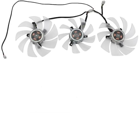 Video Card Fan For RX 6700 XT 12GB GDDR6 95MM RX5700XT Graphics Card Cooling Fan Computer cooling part(Fan - 3PCS)