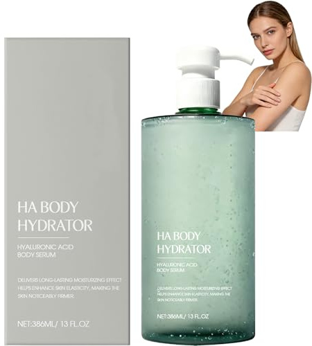 Hyaluronic Acid Body Serum, HA Körper Hydrator für Trockene Haut, Leichtes Körperserum für Tiefe Feuchtigkeit, Schnell Einziehende Nicht-Fettende Körperpflege für Tägliche Hydration (1)