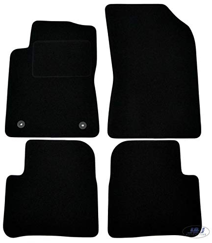 J&J AUTOMOTIVE | Velours Fußmatten Autotepiche Passend Für C3 ab 2017, Genaue Passform, rutschfeste Untregrund, Verstärkt Im Pedalbereich