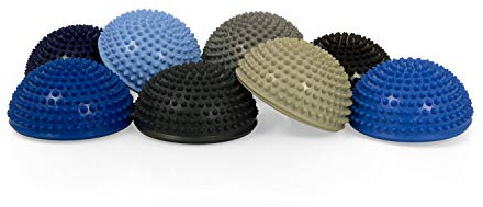 TheraPIE Balance Igel Premium Soft ca. Ø 16 cm | Blaue Variante | Noppenball Massageball | 8er Set + Pumpe