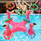 mciskin Jeu de Lancement d’Anneau Gonflable Colorés Flottant de Natation pour Jeu de Piscine de Fête de Fiesta (Flamant)