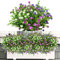 ROLLWAY 6 Bündel Künstliche Blumen Balkon Kunstblumen Wetterfest Kunstpflanzen Außen Blumenstrauß Pflanzen UV-beständig Balkonpflanzen wie echt für Balkonkasten Innen Außenbereich Outdoor (Typ A)
