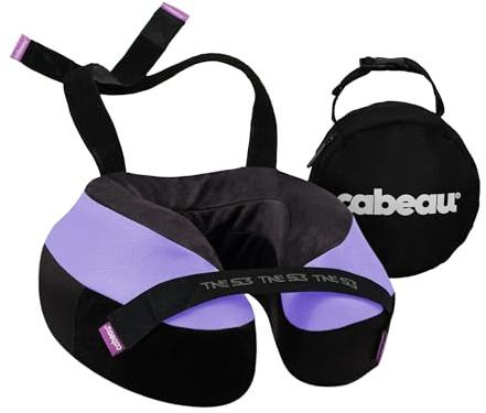 Cabeau Evolution TNE S3 Travel Pillow - Neck Pillow for Traveling - Memory Foam Airplane Pillow - Neck Pillow with Attachment Straps - Support for Travel, Home, Office, and Gaming (Paris)