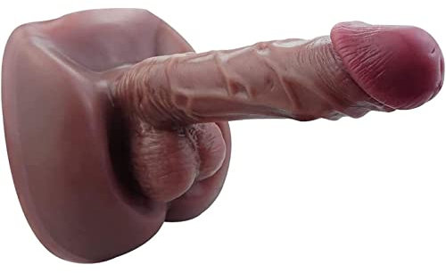 QISTES Butt Dildo Realistisches MäNnlich GroßEn Penis Echtes GefüHl Lebensechte Po, Lebensechter Hoden MäNnertorso Mit Dildo Ass Sexpuppe Masturbieren Liebespuppe