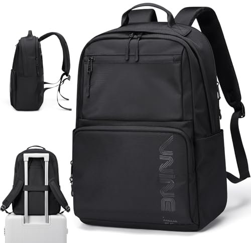 VNINE Rucksack Wasserdicht, 15.6 Zoll Laptop Rucksack, Arbeitsrucksack Herren Teenageralter Leichter Backpack Bookbag College Lässig Reiserucksack