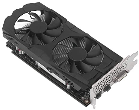 Yanmis Carte Graphique RX 580, 256 Bits GDDR5 1284/1500 MHz PCI Express 3.0, Carte Graphique GPU de Jeu, HDMI DVI DP avec Deux Ventilateurs de Refroidissement pour Bureau et Jeux (RX580
