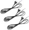 VMUTGA 3 Piezas Cables con Interruptor y Enchufe, 1.8M Cable de Alimentación Negro 2 x 0,75 mm² Cable Electrico con Euro Enchufe Cable de Conexión para Lámparas Lámpara de Mesa