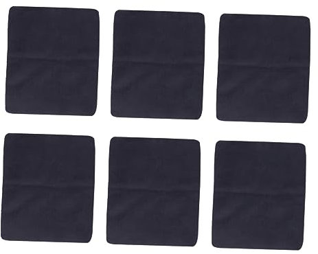 BESTYASH 6 Piezas Paquete de Paños de Microfibra Limpieza de Gafas Joyas y Pantallas Instrumentos Musicales y Superficies Negro