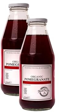 Vita Core | Organic Pomegranate Juice Blend – Pomegranate, Apple, Grape & Blackcurrant, 100% Organic, Refreshing & Nutrient-Rich | 500 ml (Pack of 2)