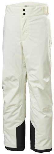 Helly-Hansen Diamond Pant Junior Girl Ski Pants, Waterproof Breathable Snow Gear, Insulated Warmth, 047 Snow - 12