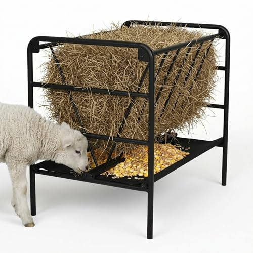 WYJREES Hay Feeder, 35 Gallon Heavy-Duty Pasture Feeder