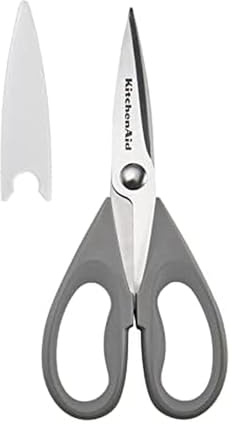 KitchenAid KE351OHGSA All Purpose Kitchen Shears, Stainless Steel, Gray