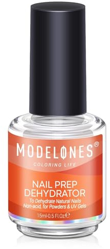 Modelones Déshydrateur d'ongles sans acide 15 ml pour ongles en acrylique, vernis à ongles gel, sans héma