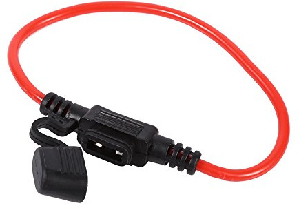 Auto Sicherungshalter Mini Messertyp 12V-24V, Wasserdichter Sicherungshalter mit Kabel für Kfz, Boot, Wohnmobil, Zusatzschaltung für Auto Radio GPS, 5 Stück