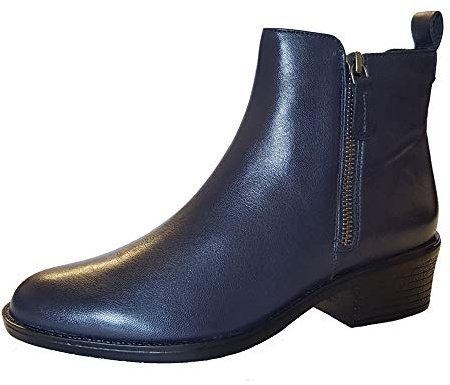 Van Dal Barlow II Wide Fitting Womens Leather Ankle Boots (5 UK, Midnight, numeric_5)