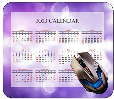 Spelmusmatta 2023 års kalender med semester, bi blomma flygande pollination mjuka musmattor