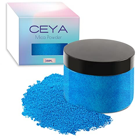 Ceya Mica Powder Glitter, 5.3oz/ 150g Ultra Marine Colorant Pigment Powder