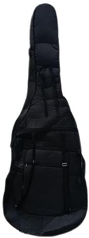 Yinfente Bolsa de bajo vertical suave para contrabajo doble compuesto de tela Oxford, tamaño 3/4, bolsa suave para contrabajo