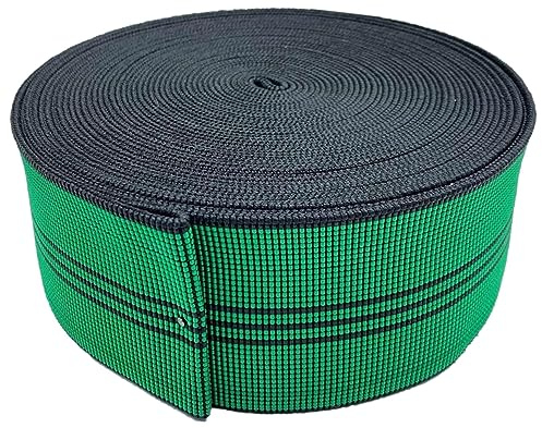 Upholstery Webbing Band Replacement for Chair, Couch, Sofa, 2ins × 32ft Roll, Upholstery Seater Repair Material, Elastic, Latex, Stretchy Webbing Belt/Strap for Lawn Chair