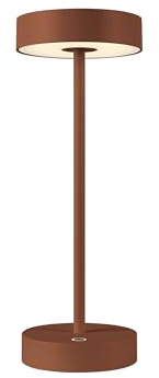 SLV VINOLINA, Tischleuchte, Akku, IP54, 2700/3000K, TOUCH, rost