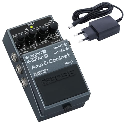 Boss IR-2 Amp & Cabinet Modeler und IR-Loader mit keepdrum 9v Netzteil