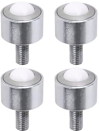 BQLZR Flange Mount Nylon Ball Transfer Bearings 0.59Inch 99lbs Load Capacity Pack of 4