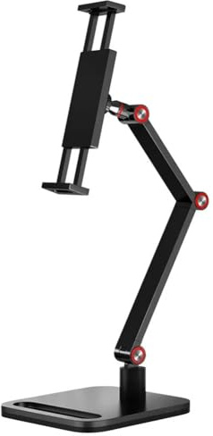 Giyofom Support de Moniteur Portable Support Réglable Pivotant à 360° Support de Tablette Compatible avec Le Support de Serrage de Bureau pour Tablette
