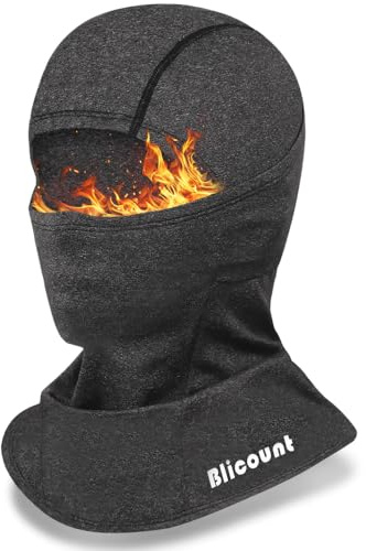 Blicount Sturmhaube Winter Balaclava Herren Damen Winddicht Warm Skimaske Sturmmaske Fahrrad Atmungsaktiv Gesichtshaube für Motorrad Skifahren Outdoorsports