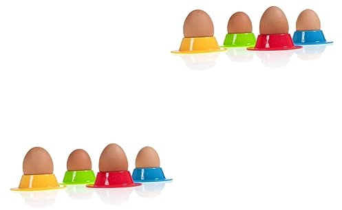 Alipis 8 Pièces Porte-Oeufs en Silicone Porte-coquetiers coquetiers de Couleur aléatoire coquetiers Ronds Cuisine Accessoires accesoire Cuisine coquetier Oeuf coquetiers en Silicone