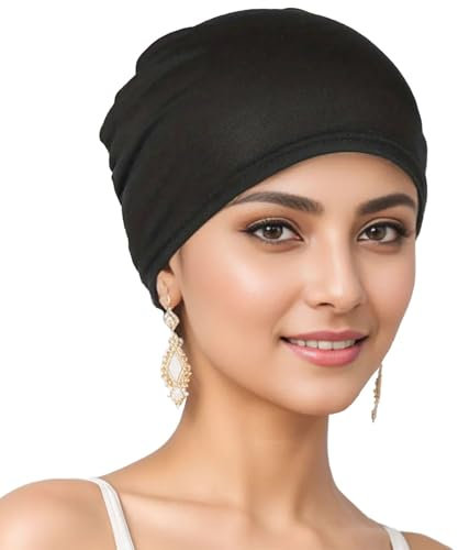 Comioke Schlafmütze aus Baumwolle und Bambus, Die ideale Chemo Kopfbedeckung und Mütze bei Haarausfall durch Chemotherapie Baumwolle Hüte Soft Caps Beanie Mütze