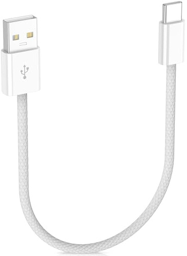 ACOCOBUY 30cm 3A 18W Câble pour Carplay Charge Tressé pour iPhone 17 16e 15 | Tressé Câble USB A vers USB C pour CarPlay/pour Android Auto, Charge Voiture Données pour Samsung S26 A16 A17/Pixel 9a 10a 8a