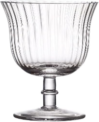 WZYYCV Bicchieri Bicchieri da Vino Moderni Bicchieri da Cocktail in Vetro Cristallo Bicchieri da Whisky con Stelo 250 ml/8,5 Once per Bar Bicchiere Birra