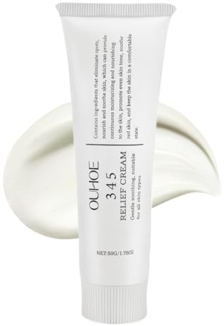 Aohcae 345 Relief Cream, Korean Skincare mit Niacinamid und Panthenol, Moisturizer Face Barriere Creme für Alle Hauttypen langanhaltende Feuchtigkeit (50 ml)