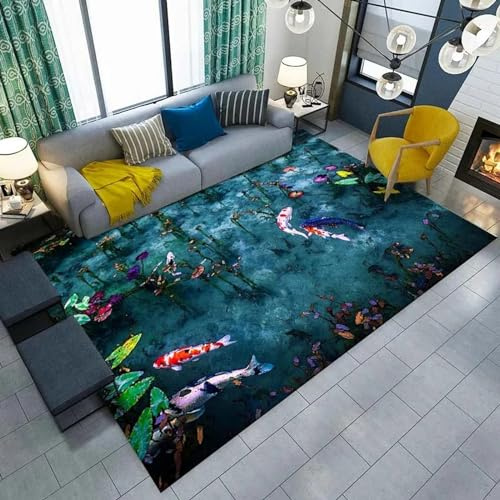 Tappeto Salotto Moderno Pelo Corto, 3D Stampa Fiori Delle Piante Tappeti Grandi Dimensioni Antiscivolo Moquette Lavabile Tappeto Per Camera Da Letto Bambini Domestica 180 X 280 Cm -77872541876