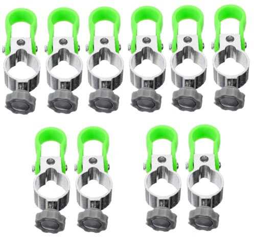 Toddmomy 10pcs Folding Umbrella Clip for Chair Umbrella Holder Clamp Outdoor Camping Fishing Angling Accessory Bracket