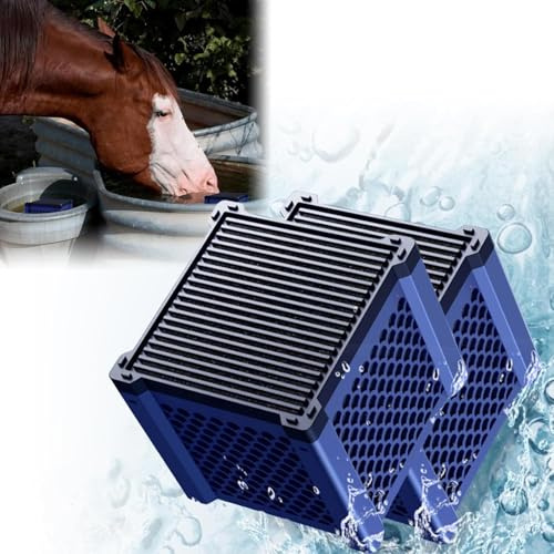 Lidary Aktivkohle Block | Clever Cube Aktivkohle Pferde Aktivkohlefilter Pferdetränke, Eco Aquarium Wasserreiniger Würfel, Factivated Charcoal Ilterwürfel für Teiche,Aquarium,Vorratstank (2 stc)