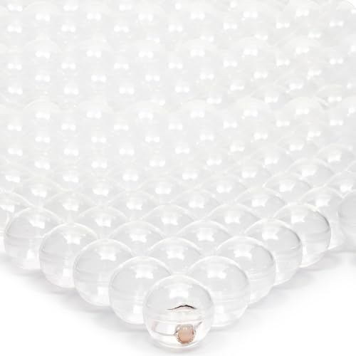 Juvale 400 Pack Clear Round Gumball Vending Machine Capsules - 1-Inch Empty Plastic Containers for Toys, Candy, Party Favors, Prizes, Carnival Booths, Classroom Rewards, and Easter Egg Hunts