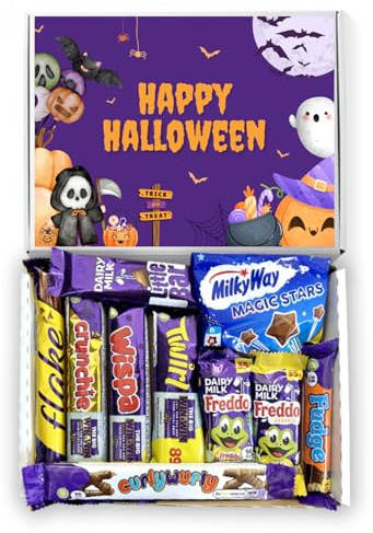 QLV Halloween Chocolate Box, Trick or Treat Letterbox Gift & Sweets