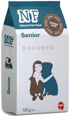 Pienso Perros Senior 12kg - Alimento Natural para Perros Mayores +12kg - Movilidad Articular Digestión Saludable y Energía Controlada con Fibra y Pollo