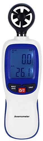 WT82B Digital Anemometer Bluetooth Wind Speed Meter Gauge with Temperature Measurement Lightweight Portable for Outdoor Activities ABS Material 188x36x56mm