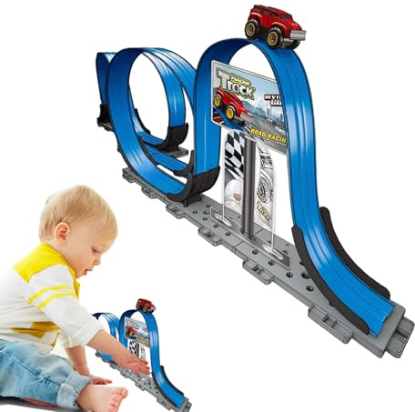 Slotcar - Set da gioco per piste, magnetico, per bambini, ragazze, ricompense di classe