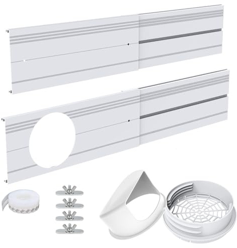 Kit de ventilation pour climatiseur de fenêtre portable avec raccord, joint d'étanchéité universel réglable adapté aux tuyaux de climatisation de 15 cm/13 cm
